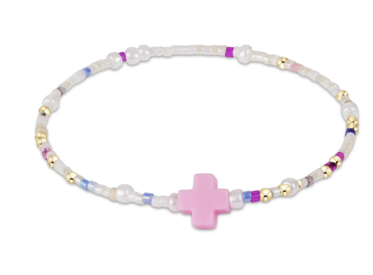 egirl hope unwritten signature cross bracelet - with sprinkles on top