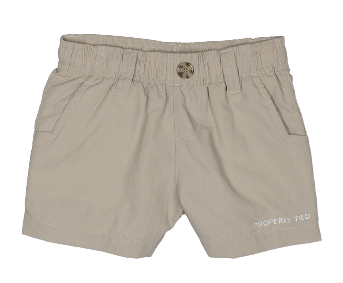Properly Tied Boys Mallard Short Khaki 26