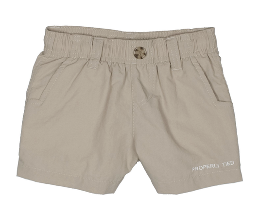 Properly Tied Boys Mallard Short Khaki 26