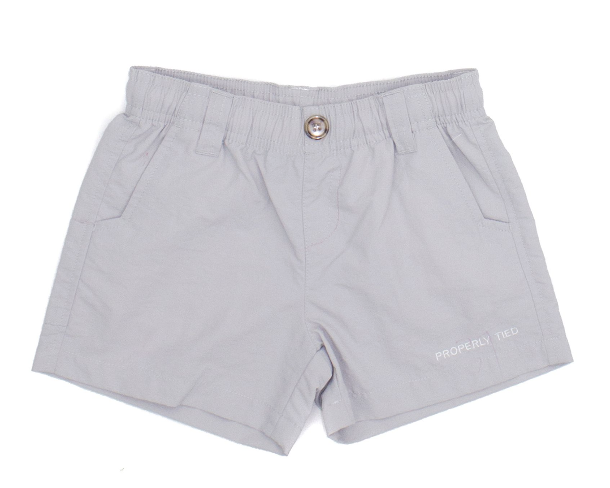 Properly Tied Boys Mallard Short Light Grey 26