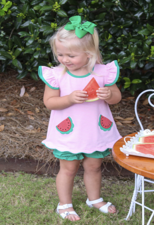 Trotter Street Kids One in a Melon Bloomer Set