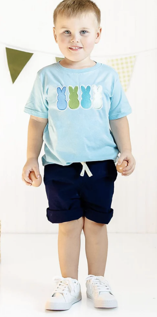 Sweet Wink Peeps Embroidered Easter SS Tee