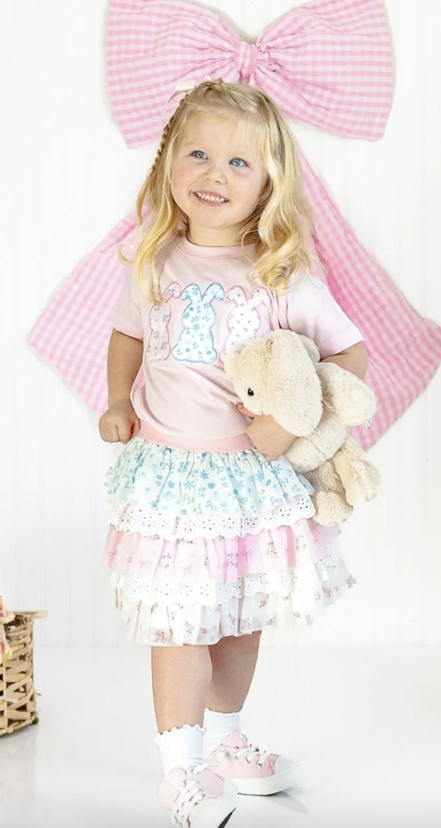 Sweet Wink Floral & Lace Tiered Tutu