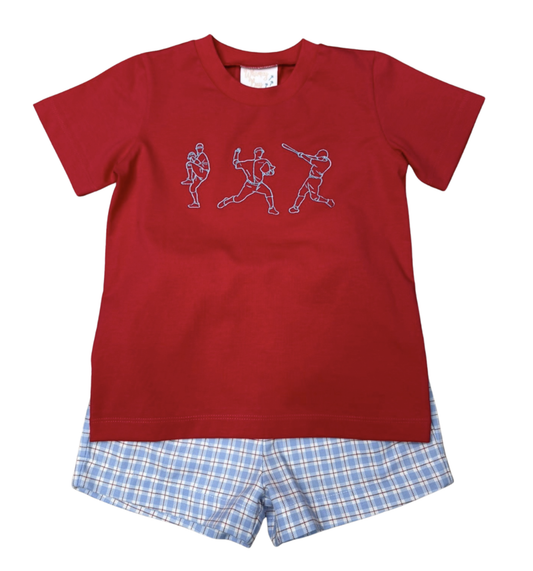 Whimsy Bay Batter Up Short Set