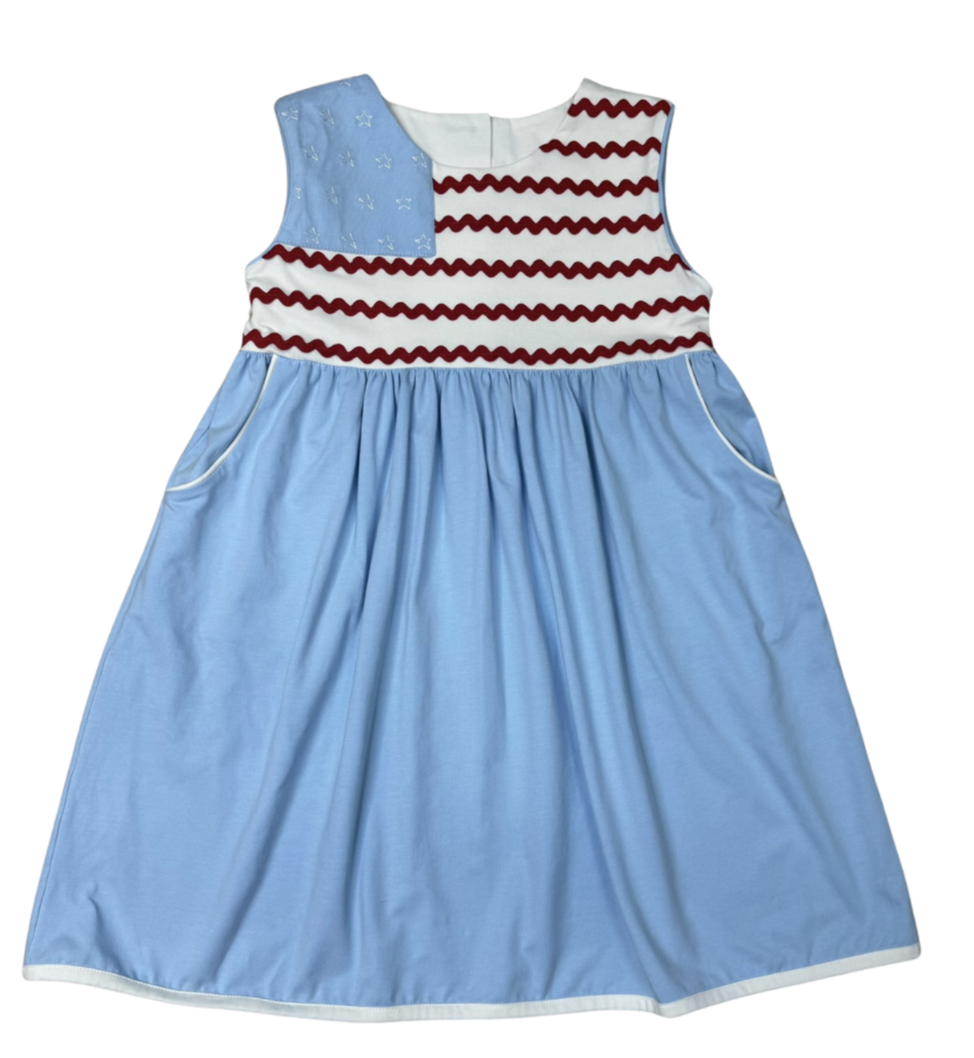 Whimsy Bay Ric Rac & Stars Dress