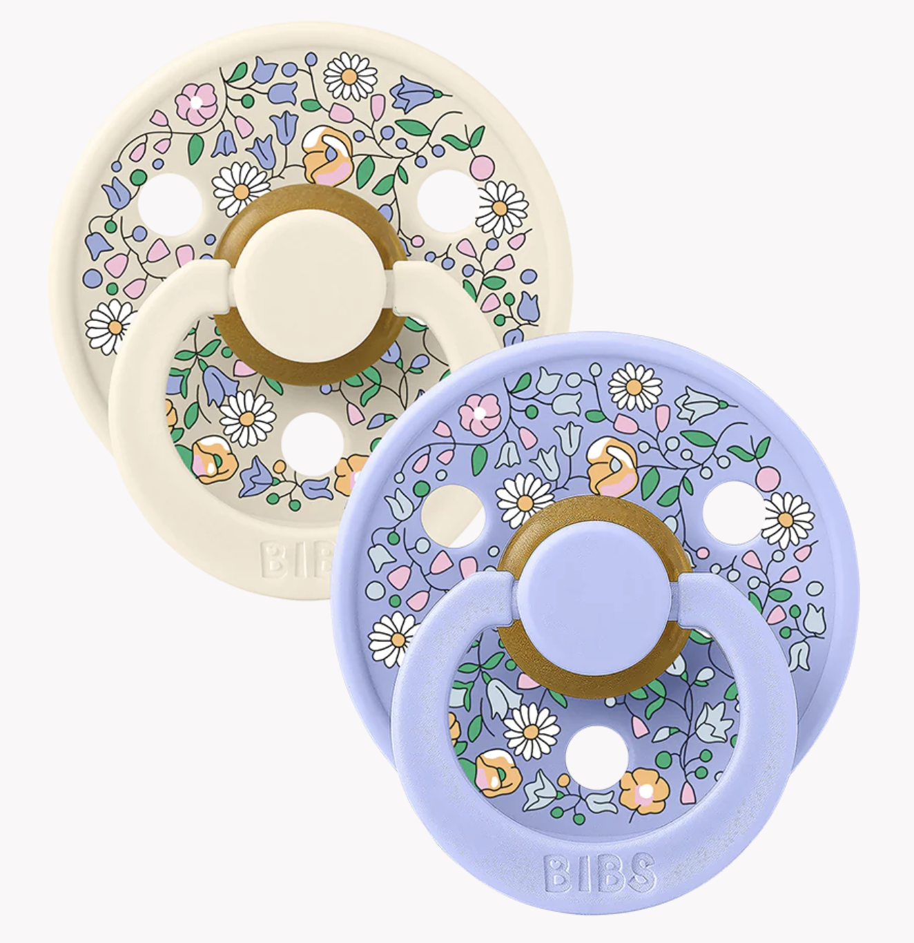 BIBS x LIBERTY Colour Pacifiers 2 Pack Chloe Meadow - Ivory Mix