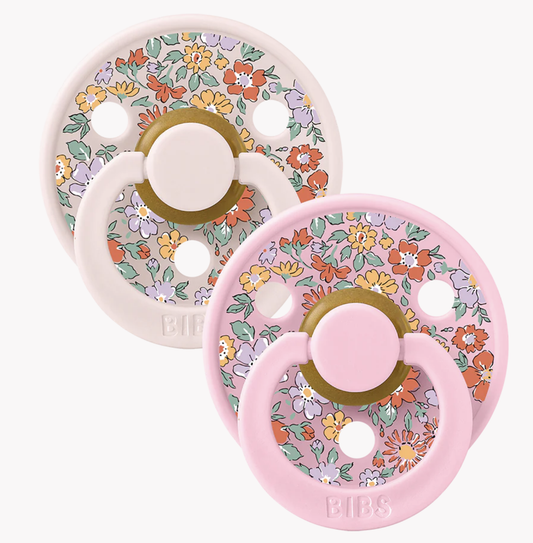 BIBS x LIBERTY Colour Pacifiers 2 Pack Oscar Meadow - Petal Mix