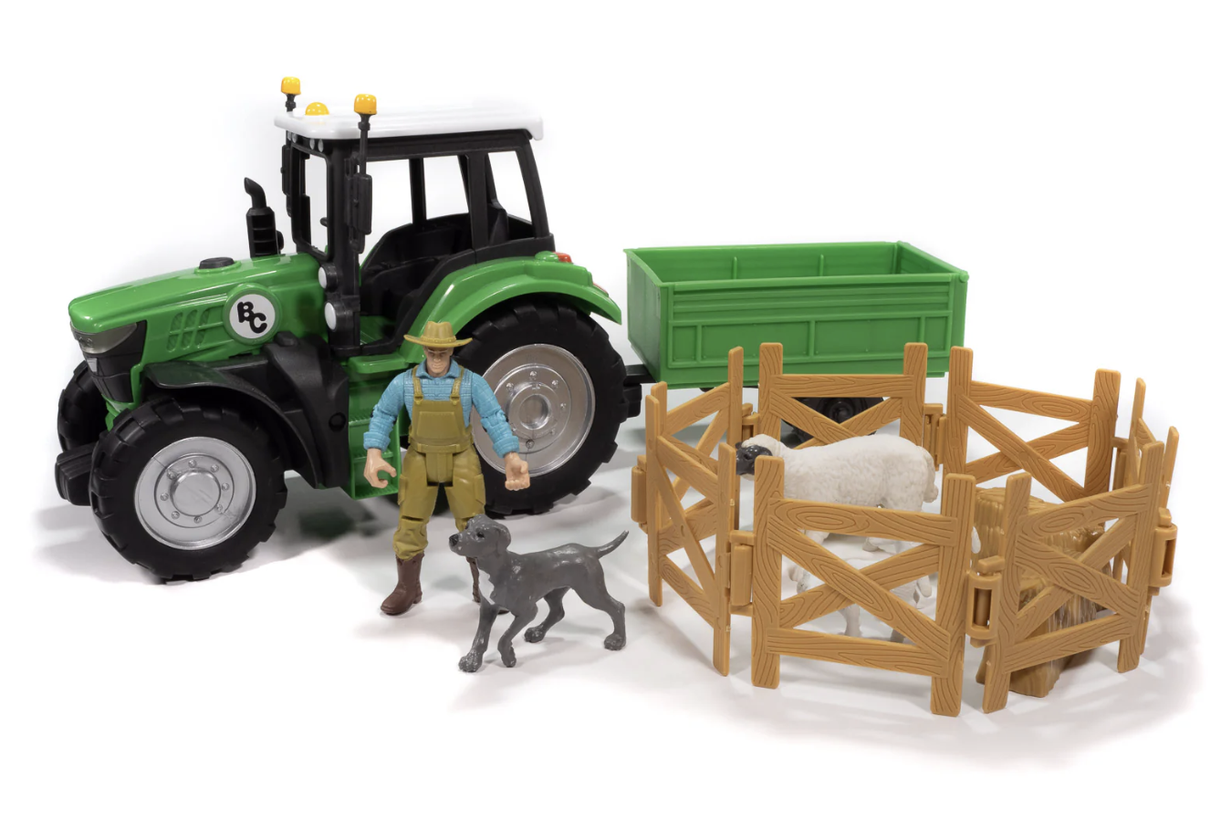 Big Country Toys Sheep Farmer & Tractor Playset