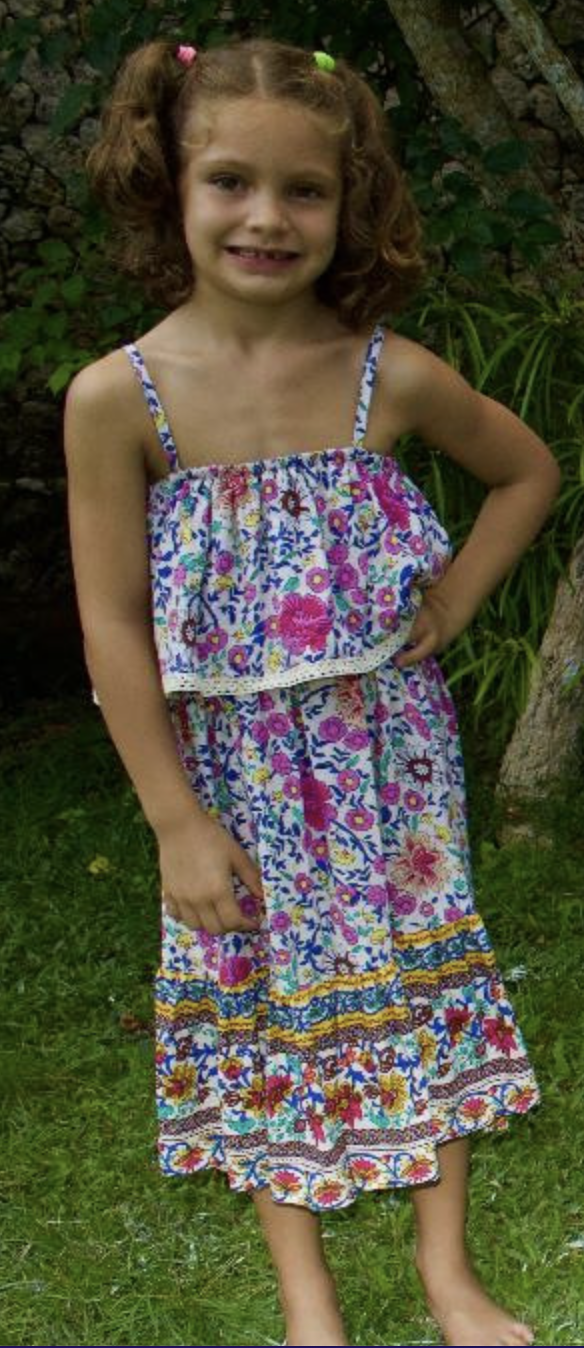 Bela & Nuni  Barcelona Floral Ruffle Dress