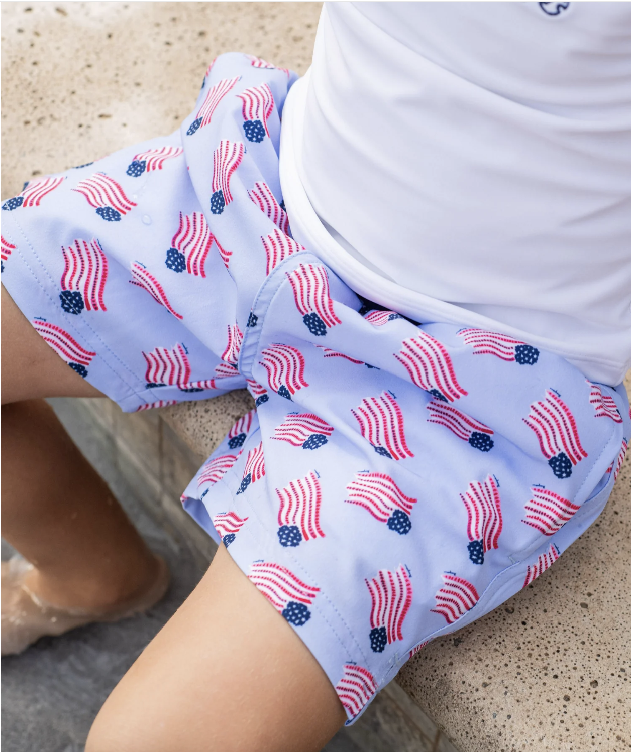 Prodoh Boogie Board Swim Trunk American Flag