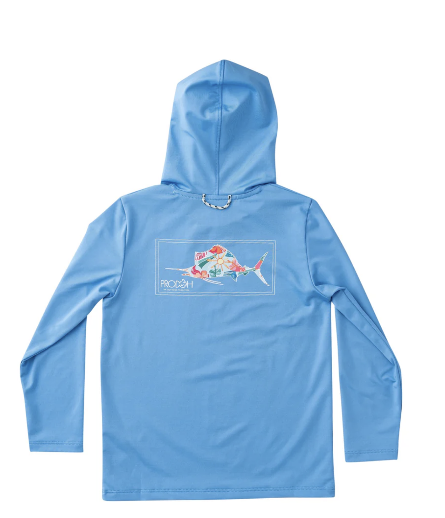 Prodoh Kid's Pro Performance Hoodie T-shirt – Tropical Marlin Art