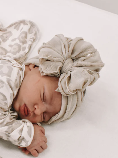 In Awe Ruffled Headband- Champagne