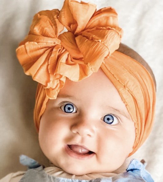 In Awe Ruffled Headband- Dreamsicle