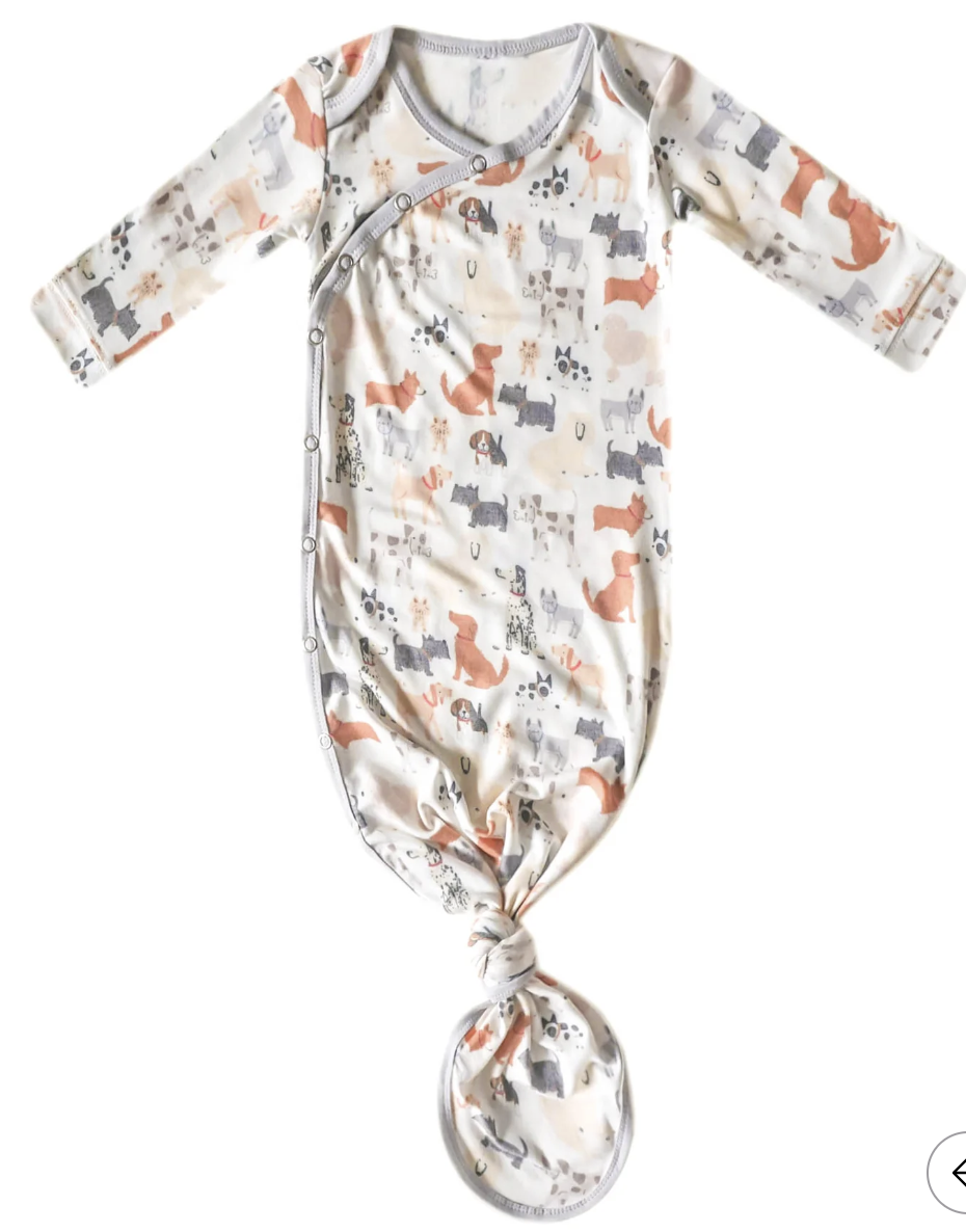 Copper Pearl Knotted Gown- Rufus