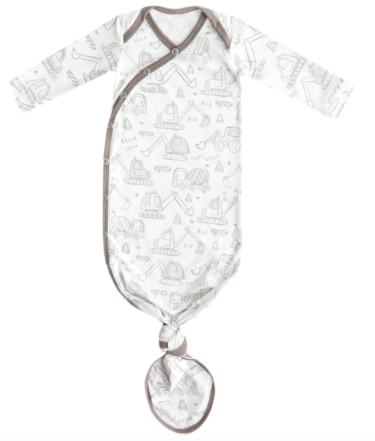 Copper Pearl Newborn Knotted Gown- Gage