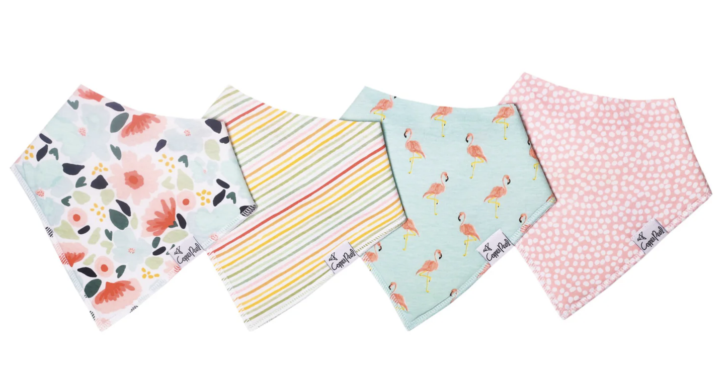 Copper Pearl 4pk Bandana Bib- Leilani