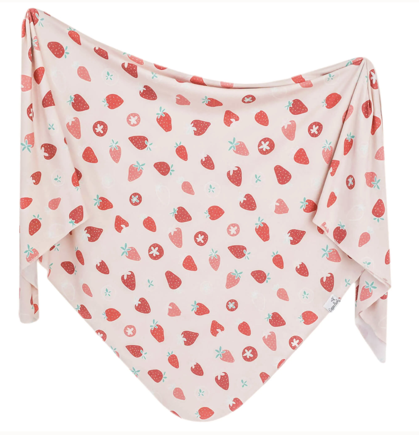 Copper Pearl Swaddle Blanket- Strawberry
