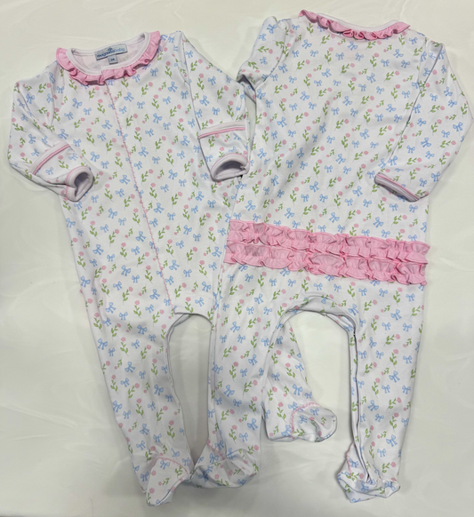 Magnolia Baby Evelyn's Classics Print Ruffle Footie