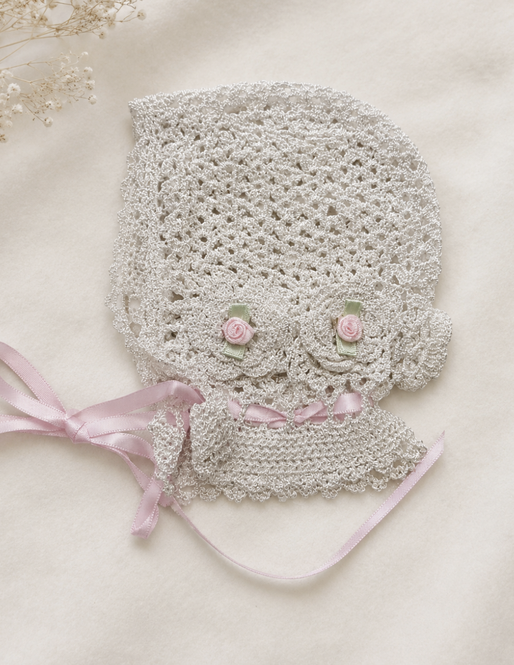 Marion's Child Rosy Bonnet (0/3M)