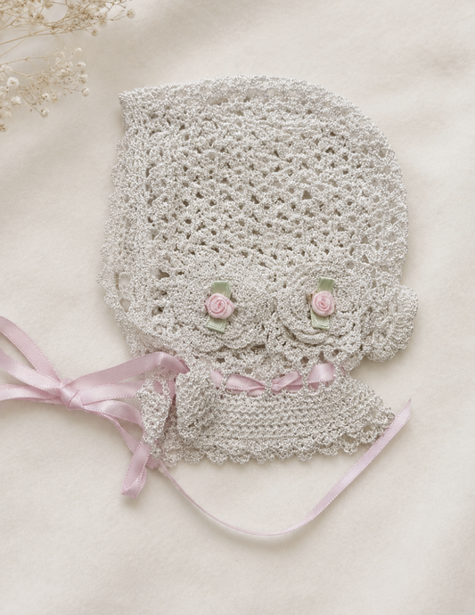 Marion's Child Rosy Bonnet (0/3M)