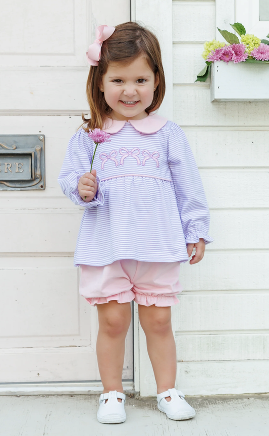 Trotter Street Kids Bow Bloomer Set