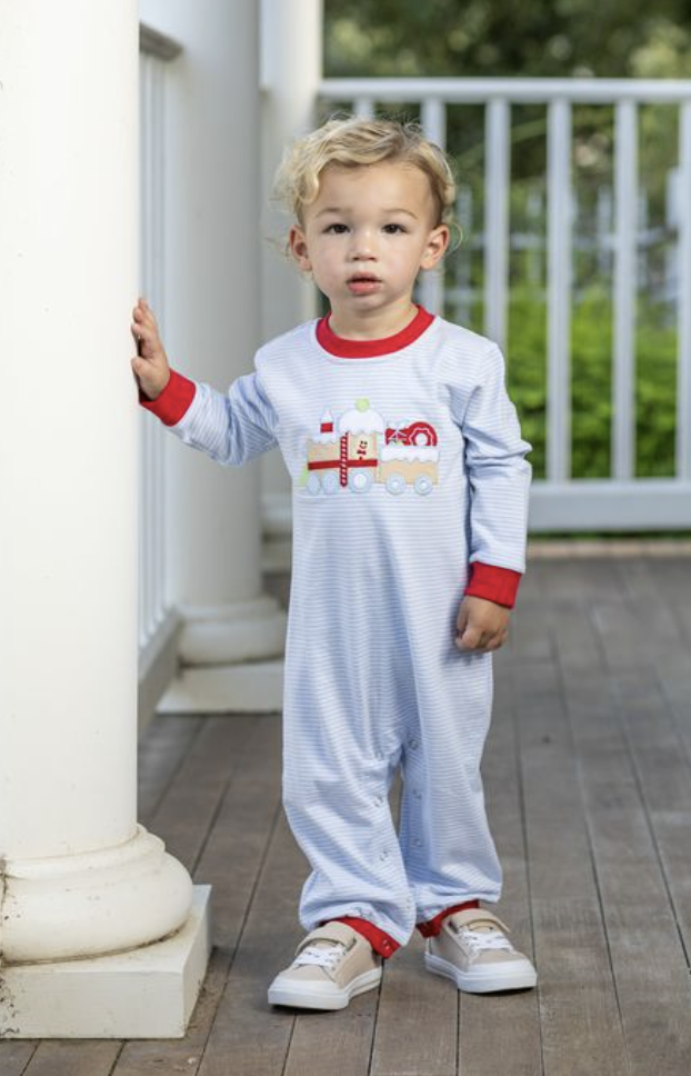 Trotter Street Kids Gingerbread Train Romper
