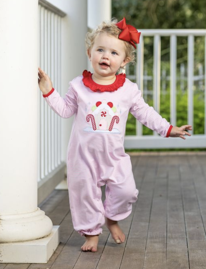 Trotter Street Kids Gingerbread House Romper