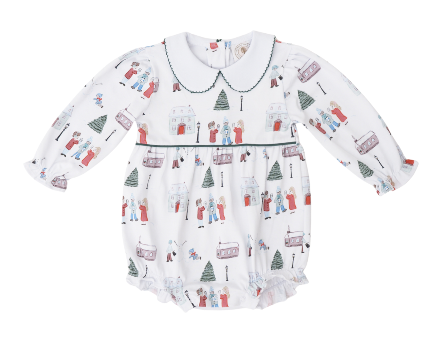 Cypress Row Christmas Village Toile Collins Classic Bubble