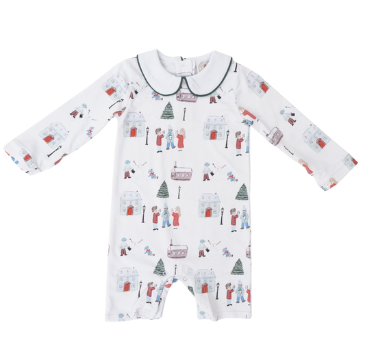 Cypress Row Christmas Village Toile Camden Classic Jon Jon