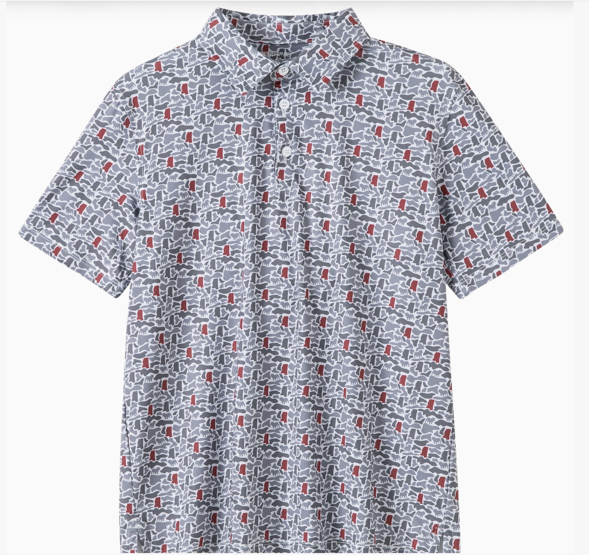Meripex MS Camo (Bulldog) Maroon/Grey Polo