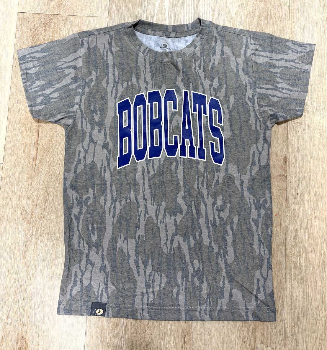 Mossy Oak Varsity Letter Youth Tee - Bobcats