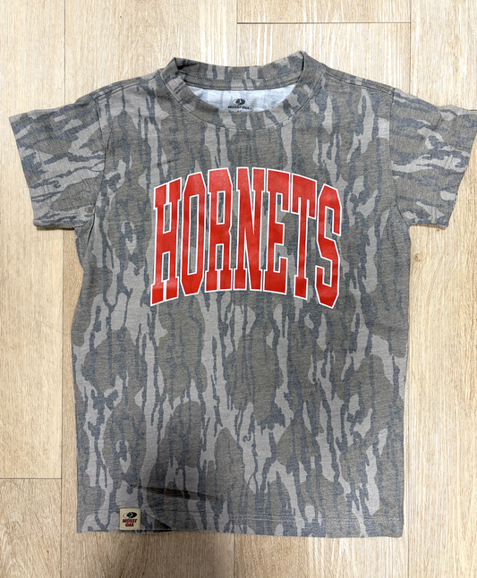 Mossy Oak Bottomland Varsity Letter Youth Shirt - Hornets