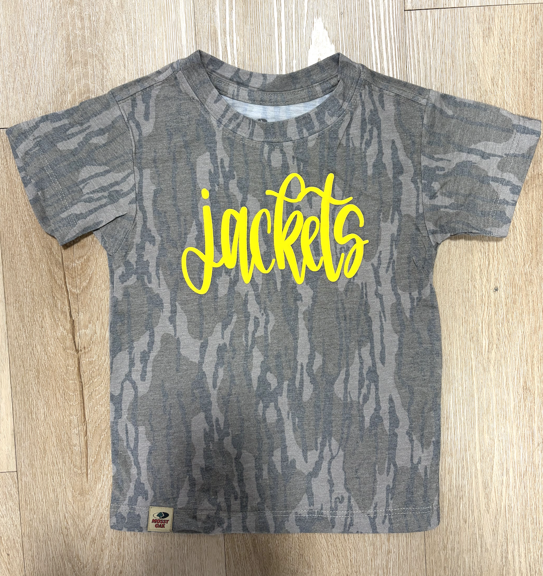 Mossy Oak Cursive Mascot Youth Tee - Jackets