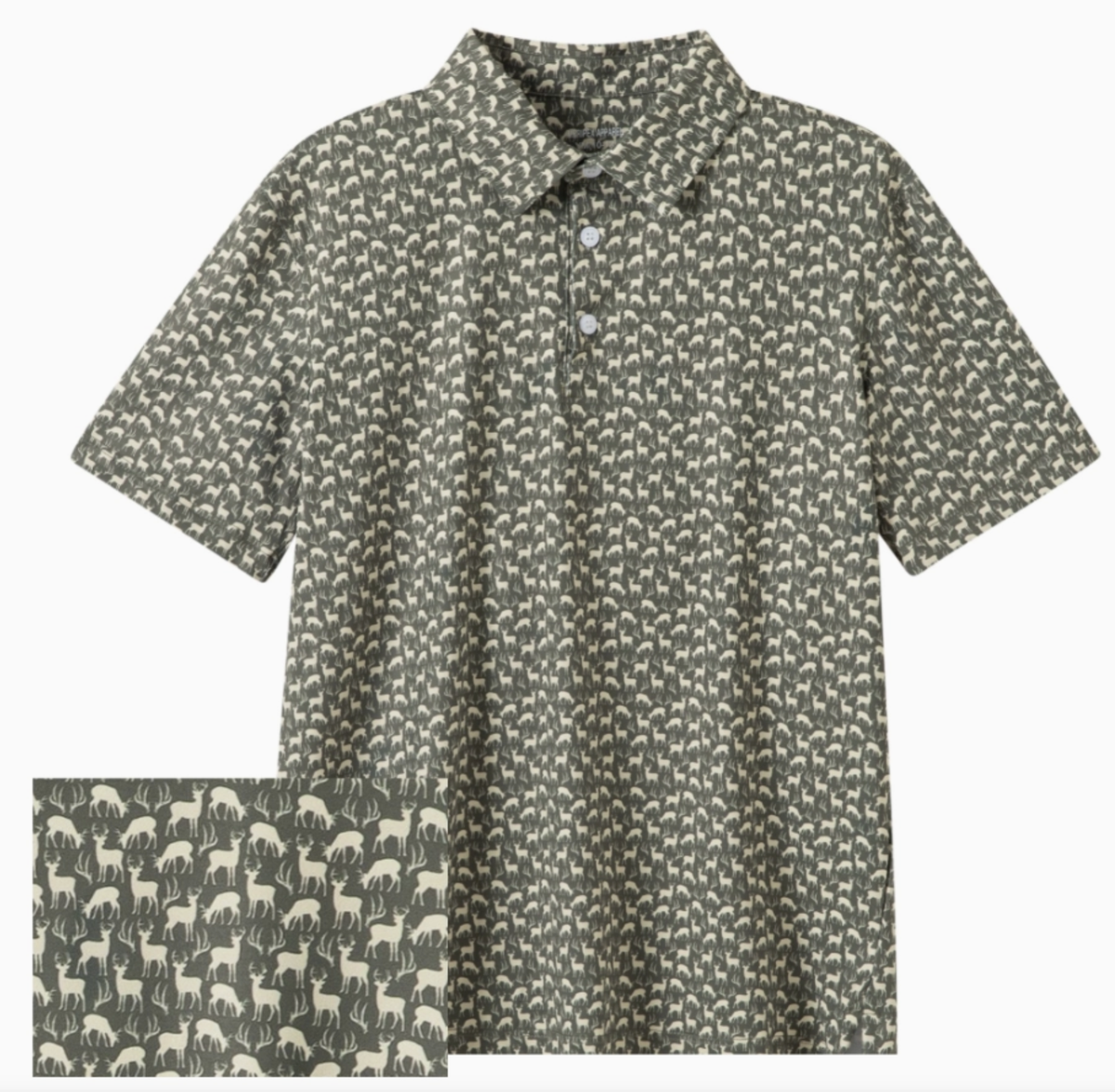Meripex Trophy Buck Print Polo