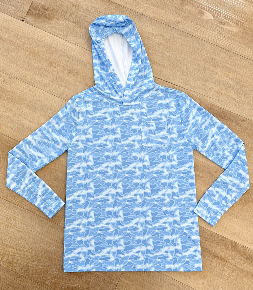 Meripex Youth Coastal Camo Lightweight Hoodie