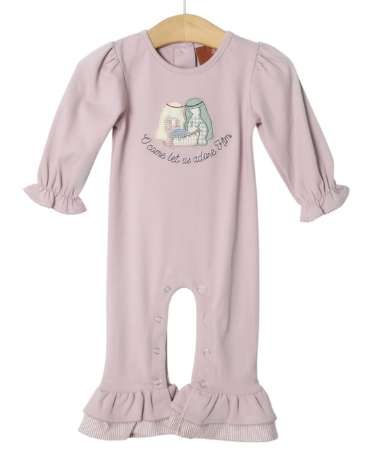 Millie Jay Nativity Applique Girls Romper
