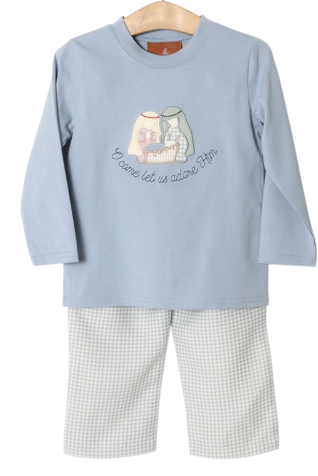 Millie Jay Nativity Applique Boys Pant Set
