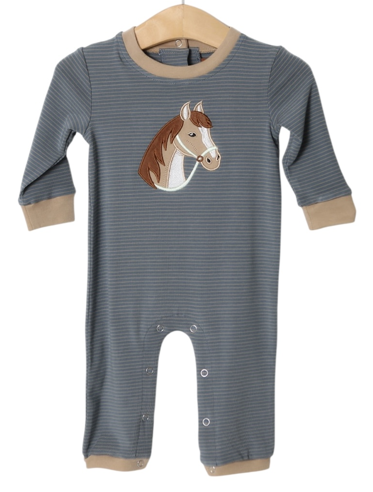 Millie Jay Horse Applique Boys Romper
