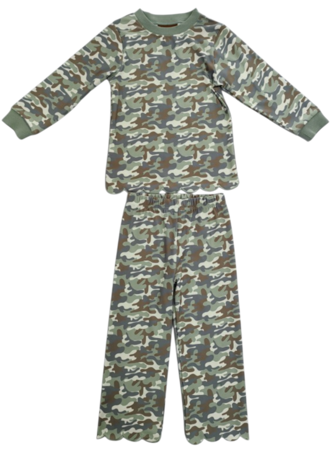 Millie Jay Scottie Scalloped Set–Camo