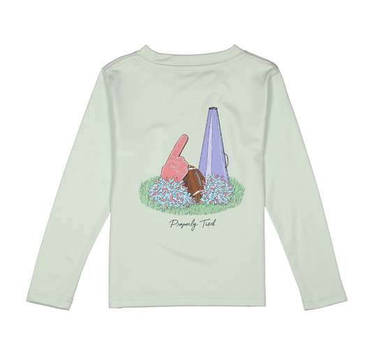 Properly Tied Girls Performance Tee LS Home Team Pale Mint