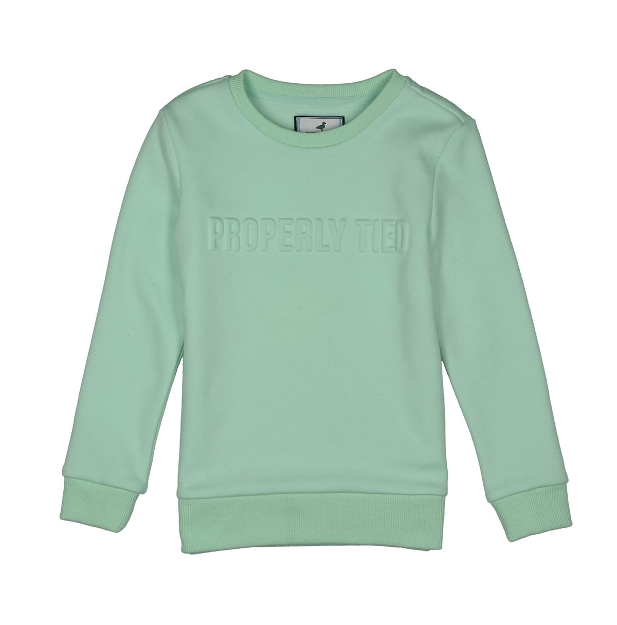 Properly Tied Girls Roxie Sweatshirt Sea Glass
