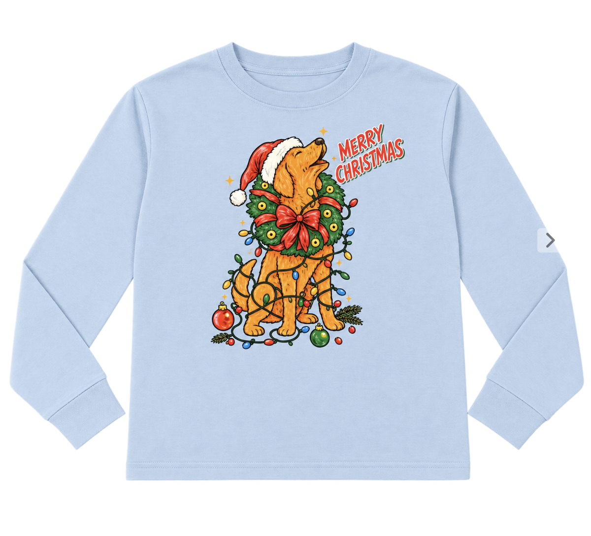 Life in the South LS Christmas Dog Youth Tee