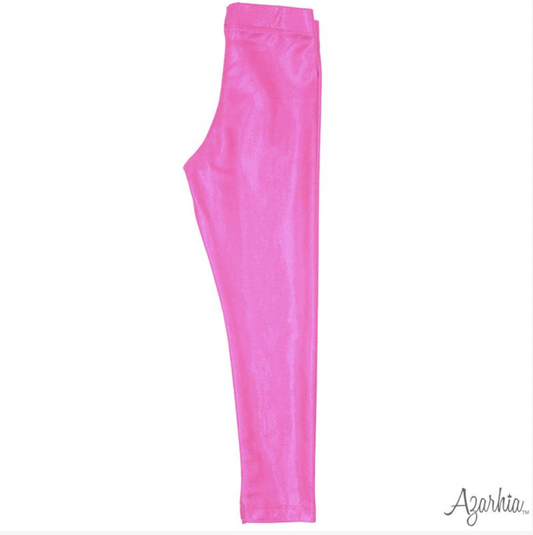 Azarhia Shimmer Leggings - Hot Pink