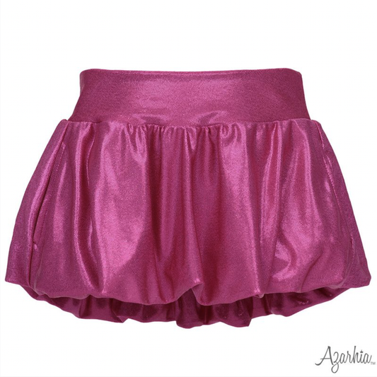 Azarhia Shimmer Bubble Skort - Hot Pink