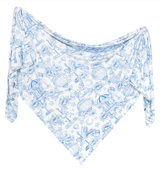 Copper Pearl Vintage Carnival Bamboo Swaddle