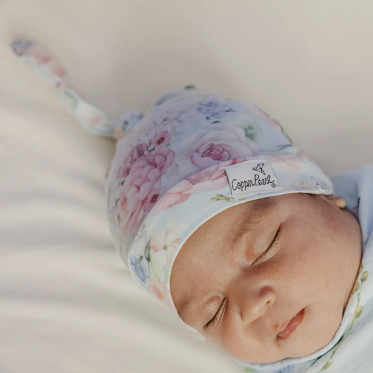 Copper Pearl Genevieve Top Knot Hat