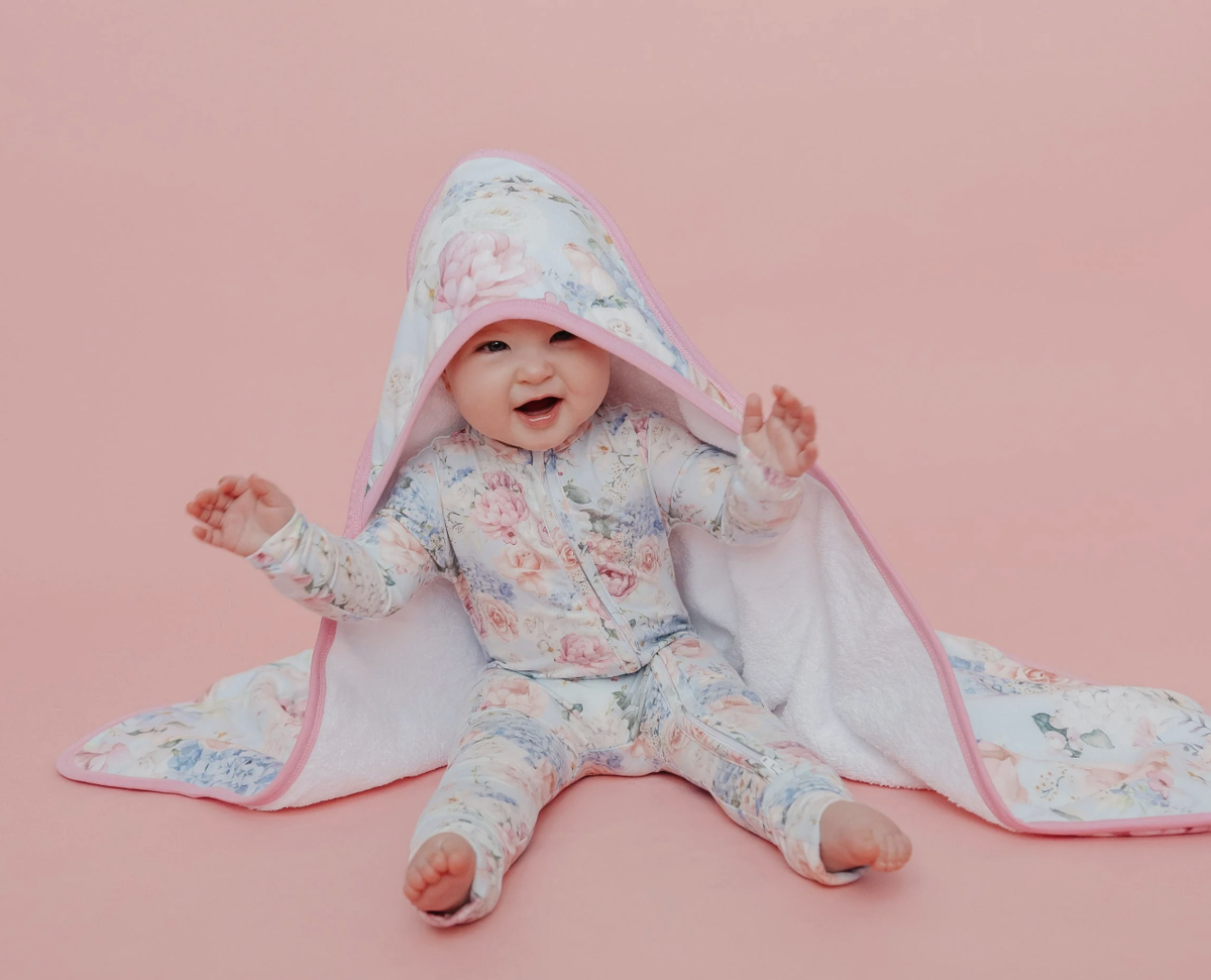 Copper Pearl Genevieve Premium Baby Knit Hooded Towel