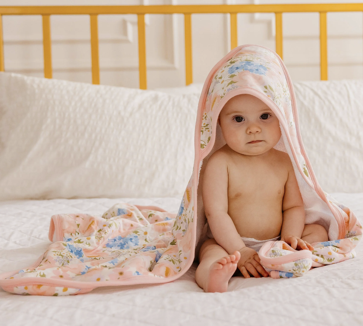 Copper Pearl Penelope Premium Baby Knit Hooded Towel