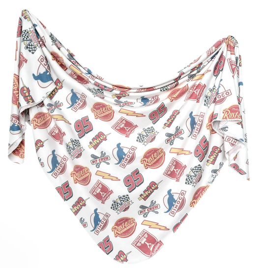 Copper Pearl Disney Pixar Bumper Stickers Knit Swaddle Blanket
