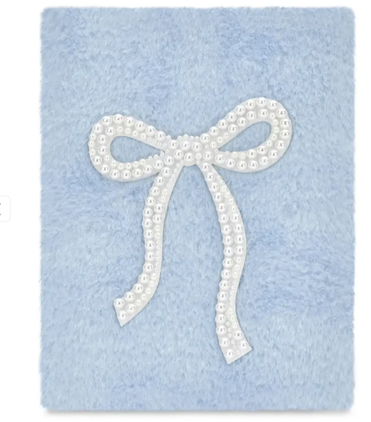 Iscream Blue Pearl Bow Journal